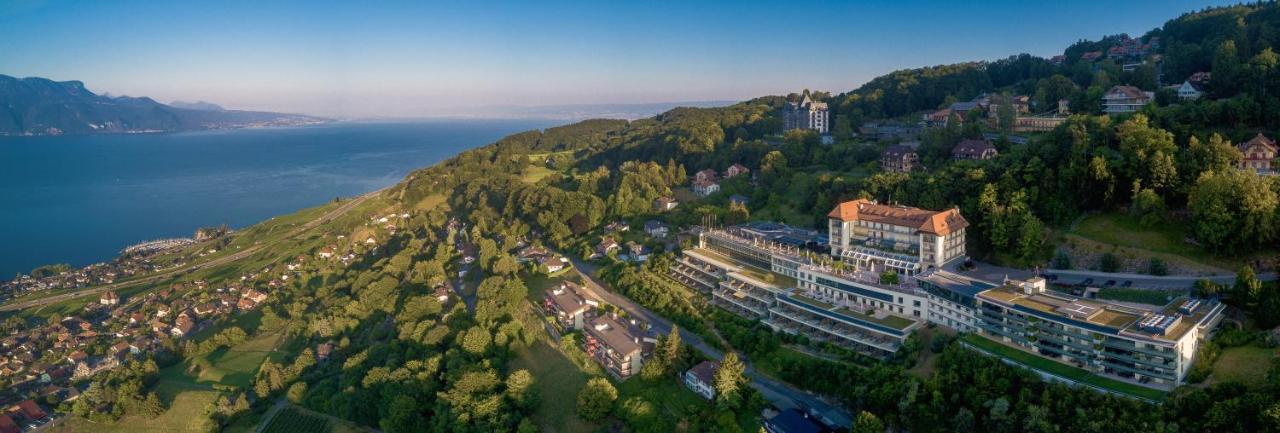 Le Mirador Resort & Spa Mont Pelerin Exterior photo Aerial view of the hotel